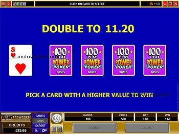 100 Play Bonus Poker Gamble