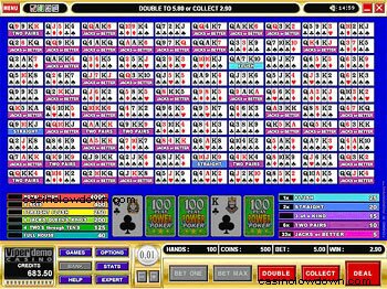 Aces and Faces 100 Play PowerPoker After Draw