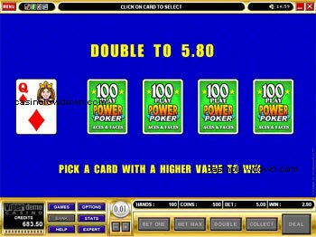Aces and Faces 100 Play PowerPoker Gamble