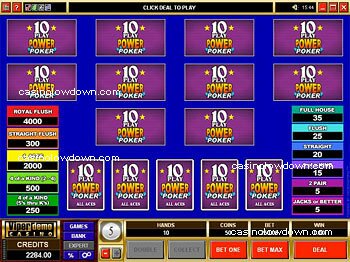 All Aces 10 Play Power Poker 