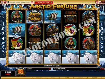 Arctic Fortune Free Spins Screen