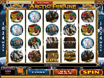 Arctic Fortune Main Screen