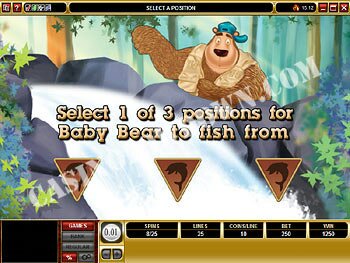 Bearly Fishing Bonus Screen