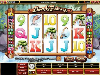 Bearly Fishing Main Screen