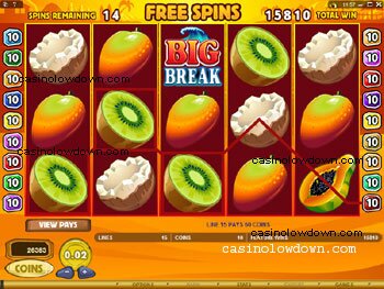 Big Break Free Spins Screen