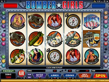 Bomber Girls Main Screen