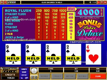 Bonus PokerDeluxe