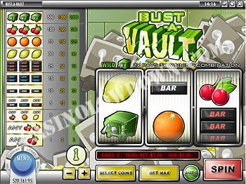 Bust-A-Vault Main Screen