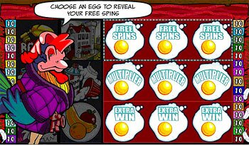 Cashanova Free Spins Selection Screen