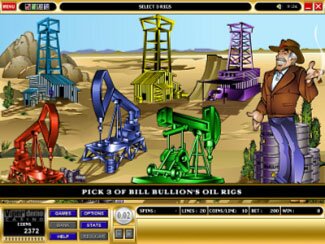 Bill Bullion Bonus Screen