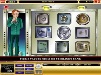 Sir Sterling Bonus Screen
