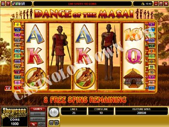 Dance of the Masai Free Spins