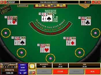 Double Exposure Multi-Hand Blackjack