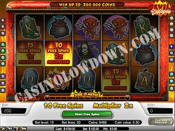 Devil's Delight 10 Free Spins Awarded