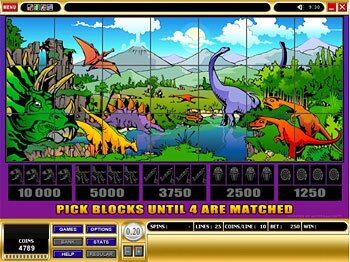 Dino Might Bonus Screen