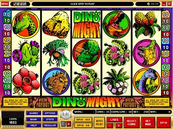 Dino Might Main Screen