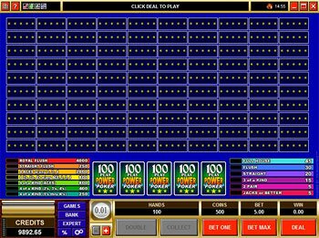 Double Double 100 Play Bonus Power Poker