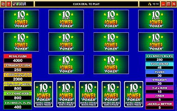 Double Double Bonus 10 Play Power Poker