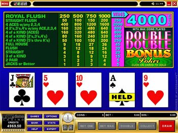 Double Double Bonus Video Poker 1