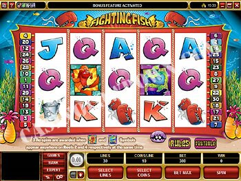 Fighting Fish Main Screen