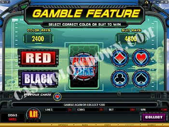 Flight Zone Gamble Screen