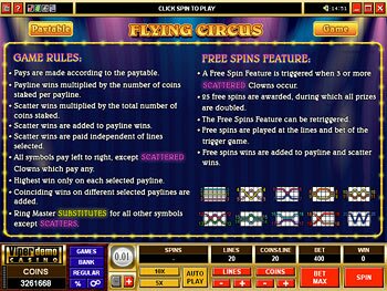 Rules Screen