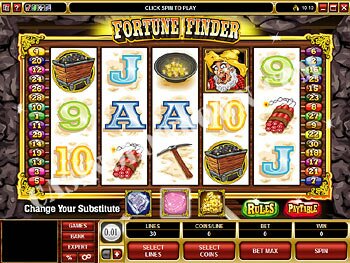 Fortune Finder Main Screen