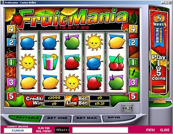 Fruit Mania Progressive Slot