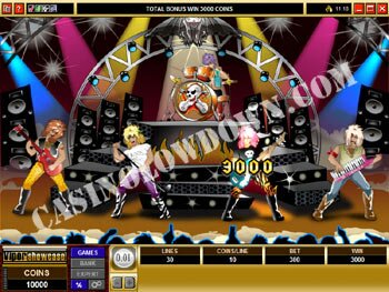 Get Rocked! Bonus Screen