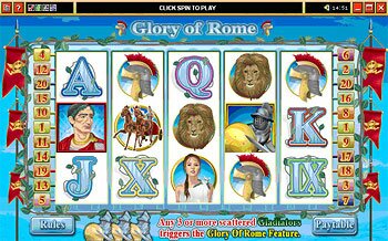 Glory of Rome Reels Screen