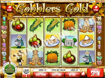 Gobblers Gold Main Screen