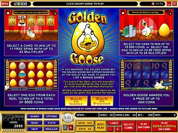 Golden Goose Second Payout Screen