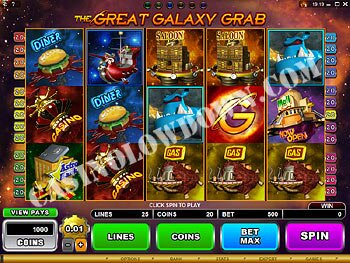 Great Galaxy Grab Main Screen