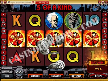 Hellboy Big Win Screen