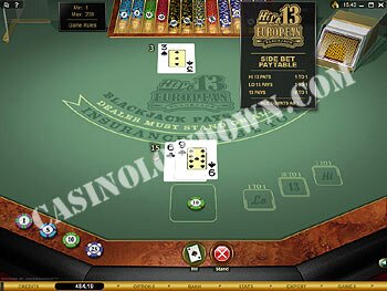 Hi Lo 13 Blackjack Rules Screen