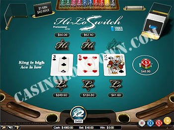 Hi-Lo Switch Pro Pick a Card