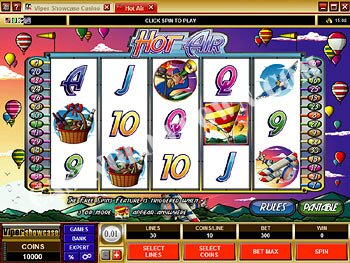 Hot Air Main Screen