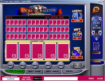 Jacks or Better Progressive Video Poker