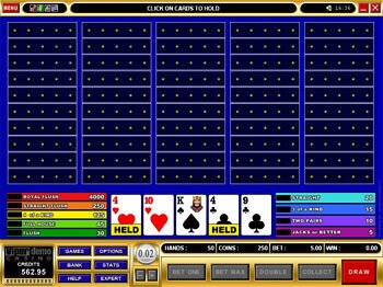 Jacks or Better 50 Play Power Poker 1