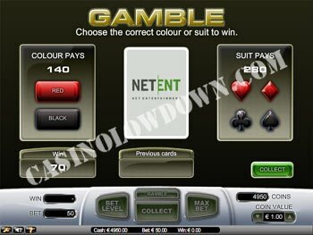 Jacks or Better Gamble Feature