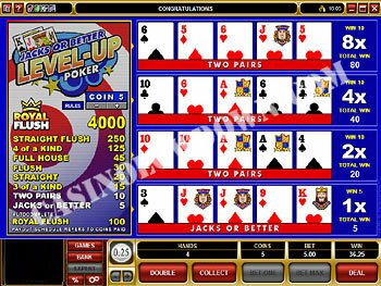 Jacks or Better Level Up Poker