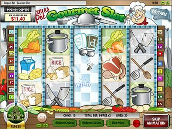 Jacques Pot Free Spins Screen