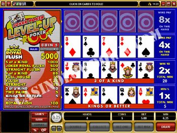 Joker Poker Level Up Poker Win