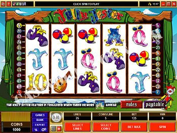 Jolly Jester Main Screen