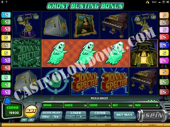 Jonny Specter Bonus Screen