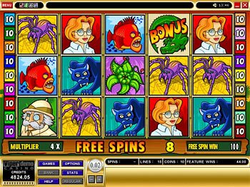 Free Spins Screen