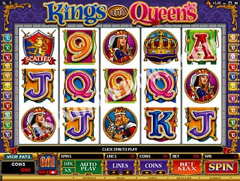 Kings and Queens Main Screen