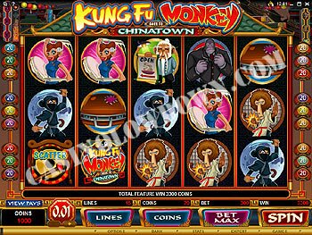 Kung Fu Monkey Main Screen
