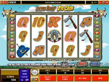 Little Chief Big Cash Main Screen