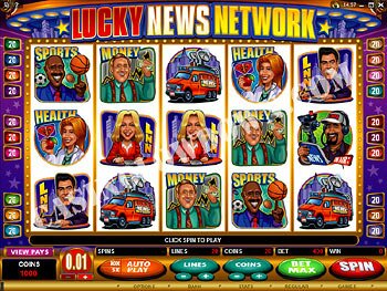 Lucky News Network Main Screen